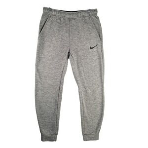 Nike Therma-FIT Joggers Mens Medium Grey Fleece‎ Tapered Sweatpants 932255-063